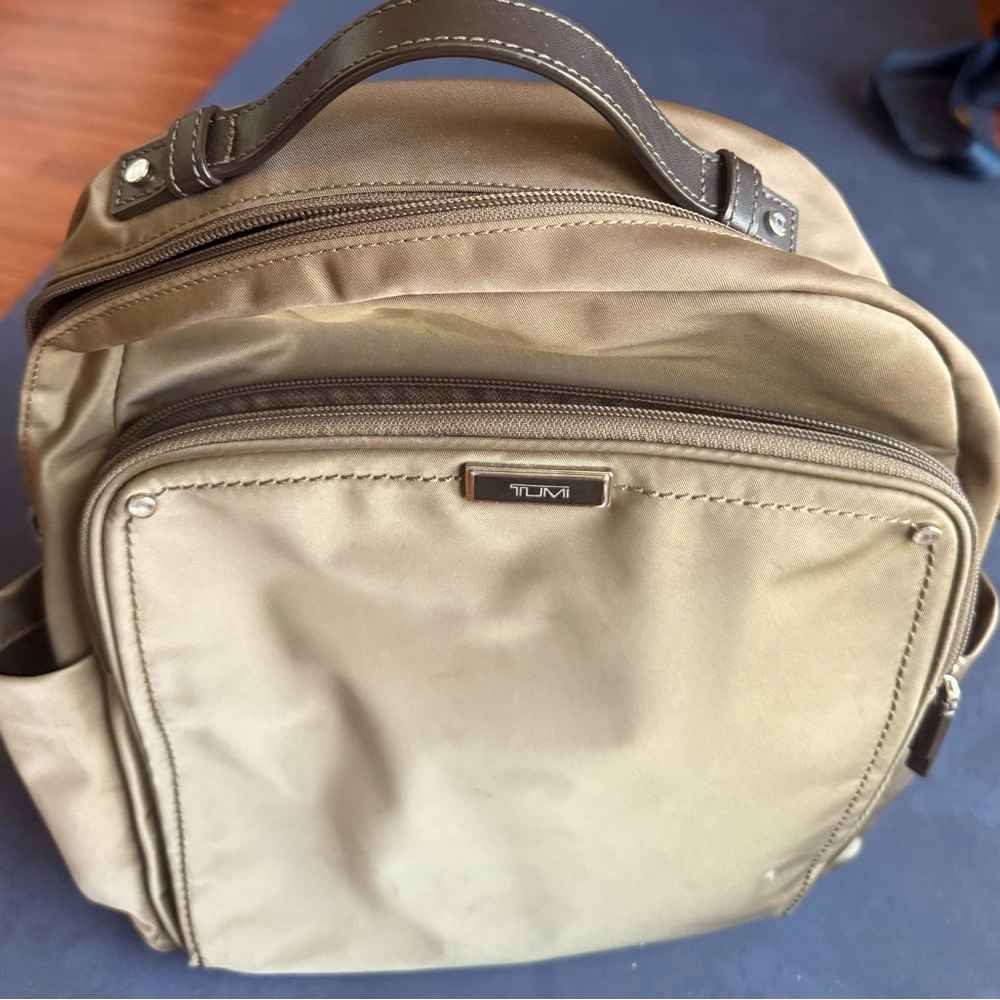 Tumi Beige Small Backpack